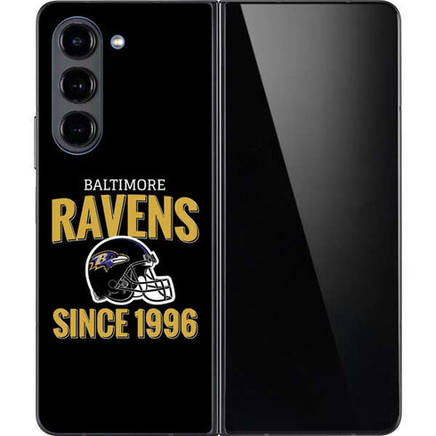 NFL Baltimore Ravens Helmet Galaxy Z Fold5 5G Skin