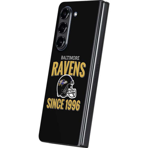 NFL Baltimore Ravens Helmet Galaxy Z Fold5 5G Skin