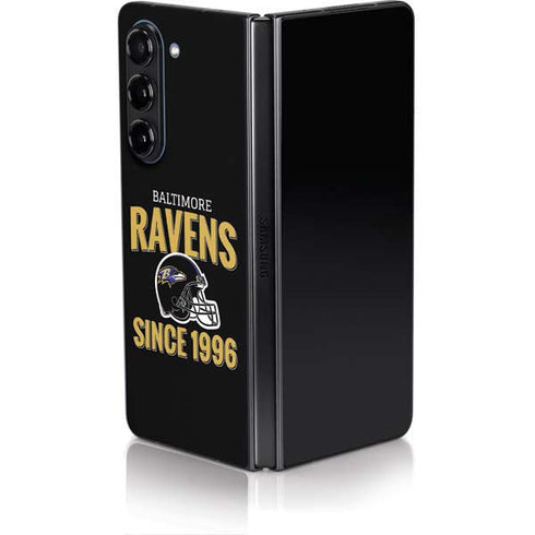 NFL Baltimore Ravens Helmet Galaxy Z Fold5 5G Skin