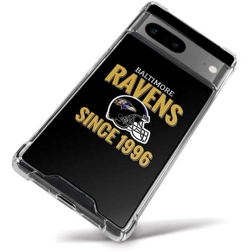NFL Baltimore Ravens Helmet Google Pixel 8a Clear Case