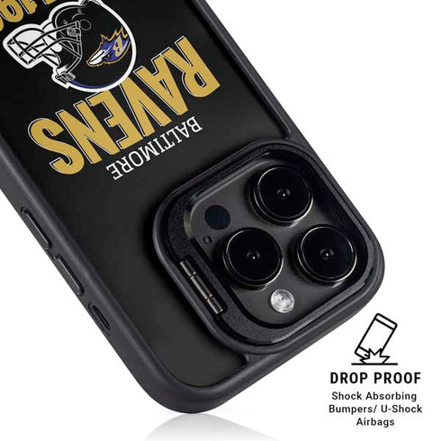 NFL Baltimore Ravens Helmet iPhone 14 Pro Max Kickstand Case