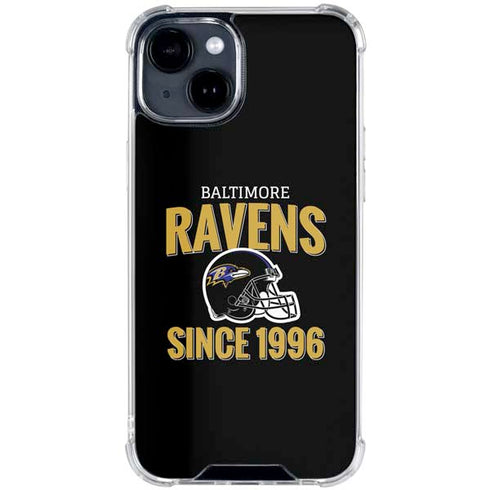 NFL Baltimore Ravens Helmet iPhone 15 Clear Case