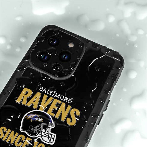 NFL Baltimore Ravens Helmet iPhone 15 Pro Waterproof Case