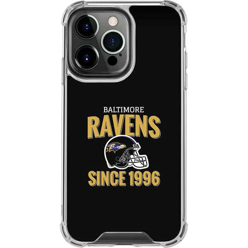 NFL Baltimore Ravens Helmet iPhone 16 Pro Clear Case