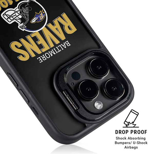 NFL Baltimore Ravens Helmet iPhone 16 Pro Kickstand Case