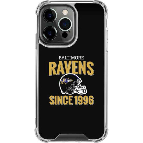 NFL Baltimore Ravens Helmet iPhone 16 Pro Max Clear Case