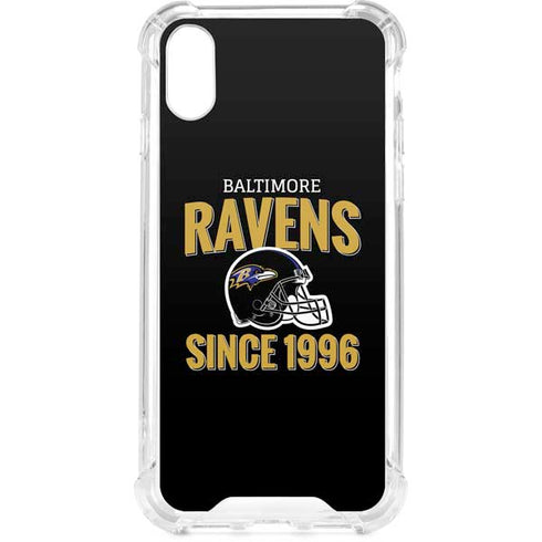 NFL Baltimore Ravens Helmet iPhone XS Clear Case
