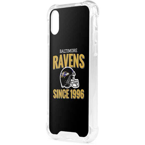 NFL Baltimore Ravens Helmet iPhone XS Clear Case