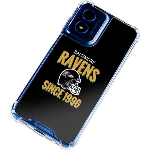 NFL Baltimore Ravens Helmet Moto G 5G (2024) Clear Case