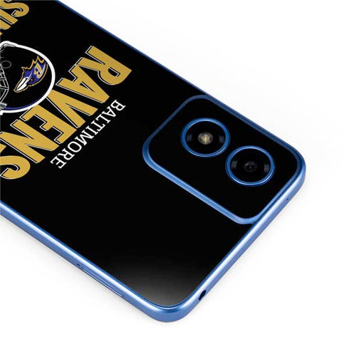 NFL Baltimore Ravens Helmet Moto G Play 4G (2024) Skin