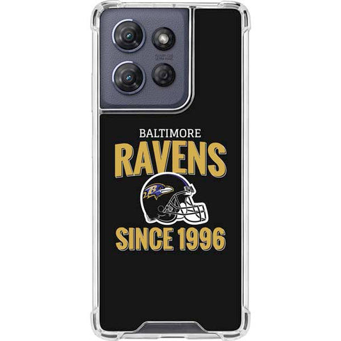 NFL Baltimore Ravens Helmet Moto G Play 5G (2025) Clear Case
