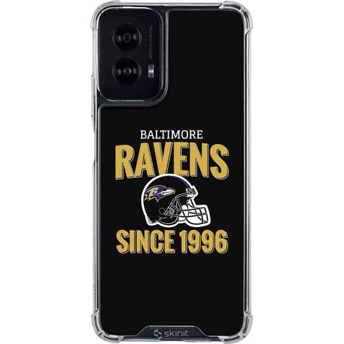 NFL Baltimore Ravens Helmet Moto G Power 5G (2024) Clear Case