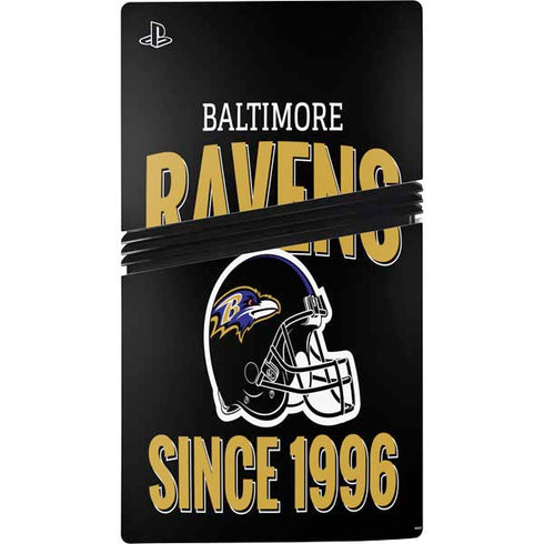 NFL Baltimore Ravens Helmet PS5 Pro Disk Console Skin