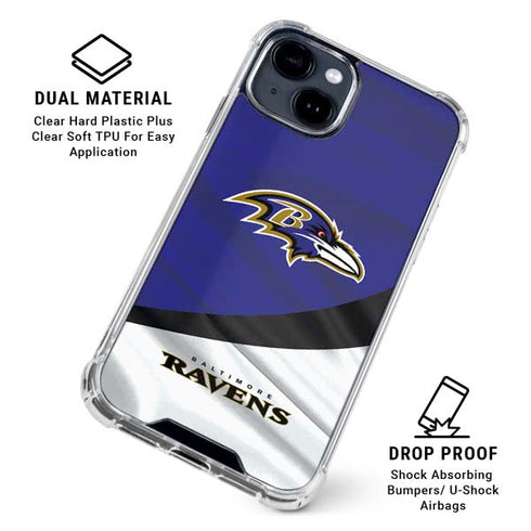 NFL Baltimore Ravens iPhone 15 Clear Case