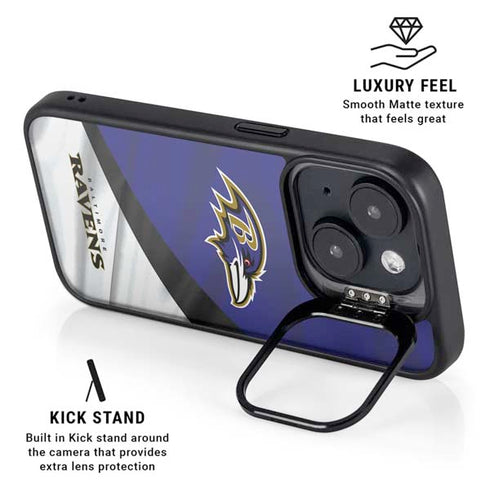 NFL Baltimore Ravens iPhone 15 Plus Kickstand Case