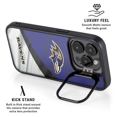 NFL Baltimore Ravens iPhone 15 Pro Max Kickstand Case