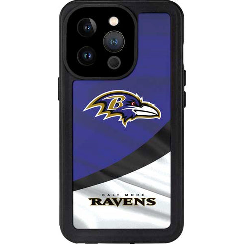 NFL Baltimore Ravens iPhone 15 Pro Waterproof Case