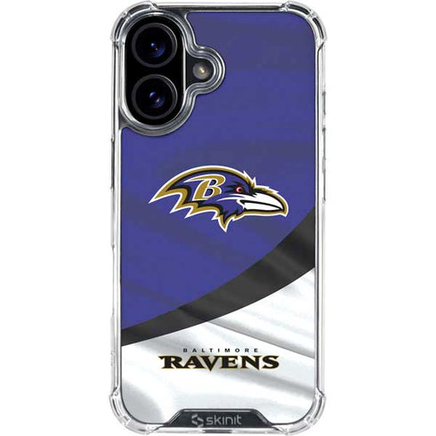 NFL Baltimore Ravens iPhone 16 Plus Clear Case