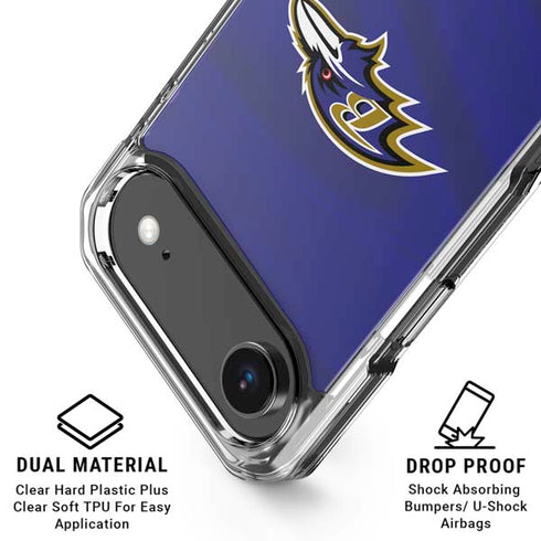 NFL Baltimore Ravens iPhone 17 Air Clear Case