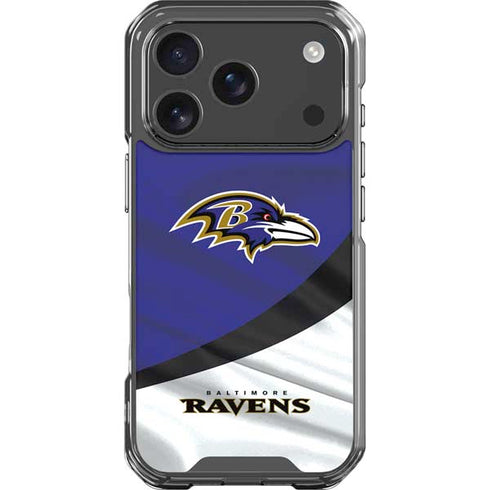 NFL Baltimore Ravens iPhone 17 Pro Clear Case