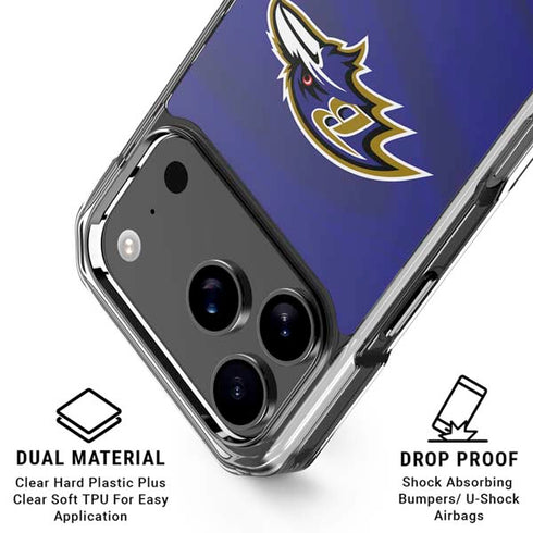 NFL Baltimore Ravens iPhone 18 Pro Clear Case