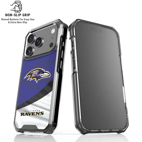 NFL Baltimore Ravens iPhone 18 Pro Clear Case