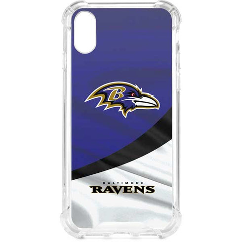 NFL Baltimore Ravens iPhone XS Clear Case
