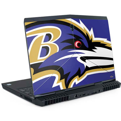 NFL Baltimore Ravens Large Logo Dell Alienware Skin