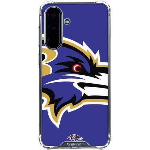 NFL Baltimore Ravens Large Logo Galaxy A36 5G Clear Case