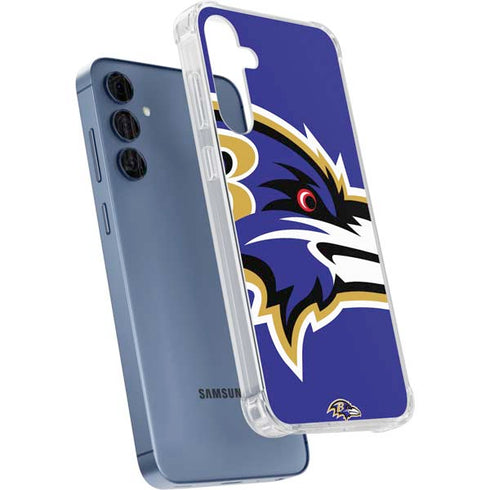 NFL Baltimore Ravens Large Logo Galaxy A55 5G Clear Case