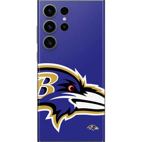 NFL Baltimore Ravens Large Logo Galaxy Skins