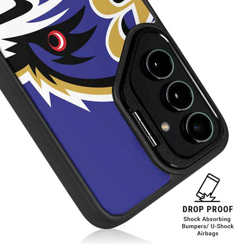 NFL Baltimore Ravens Large Logo Galaxy S25 Ultra Kickstand Case