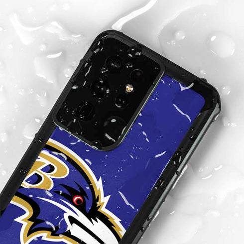NFL Baltimore Ravens Large Logo Galaxy S24 Ultra Waterproof Case