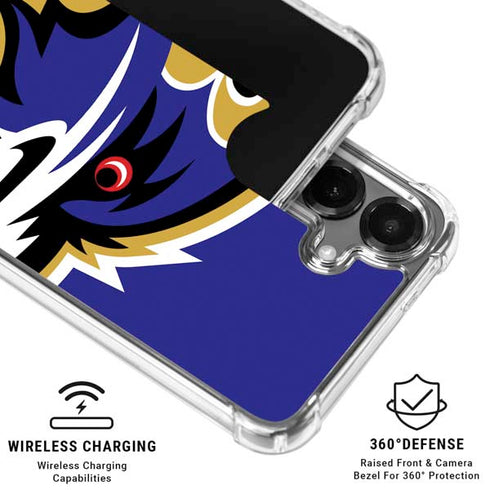 NFL Baltimore Ravens Large Logo Galaxy S26 Clear Case