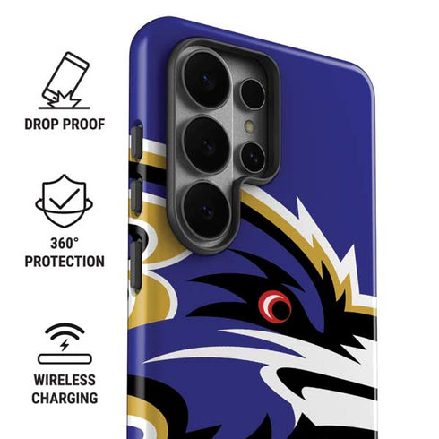 NFL Baltimore Ravens Large Logo Galaxy S26 Ultra Impact Case