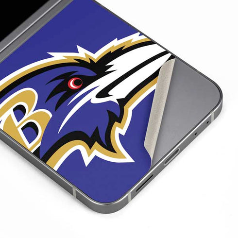NFL Baltimore Ravens Large Logo Galaxy Z Flip6 Skin