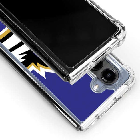 NFL Baltimore Ravens Large Logo Galaxy Z Fold5 5G Clear Case