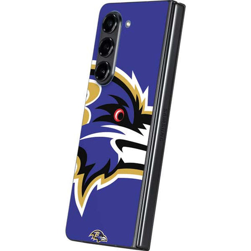 NFL Baltimore Ravens Large Logo Galaxy Z Fold5 5G Skin