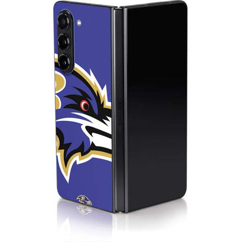 NFL Baltimore Ravens Large Logo Galaxy Z Fold5 5G Skin