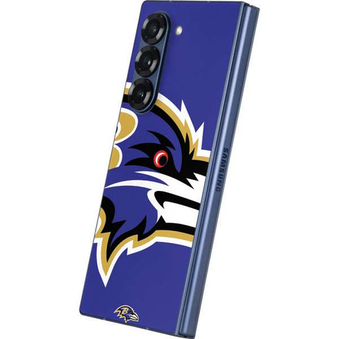 NFL Baltimore Ravens Large Logo Galaxy Z Fold6 Skin