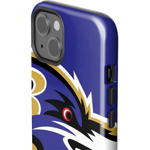 NFL Baltimore Ravens Large Logo iPhone 15 Impact Case