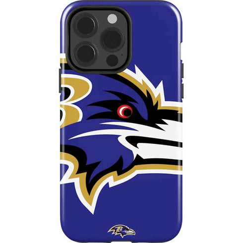 NFL Baltimore Ravens Large Logo iPhone 15 Pro Impact Case