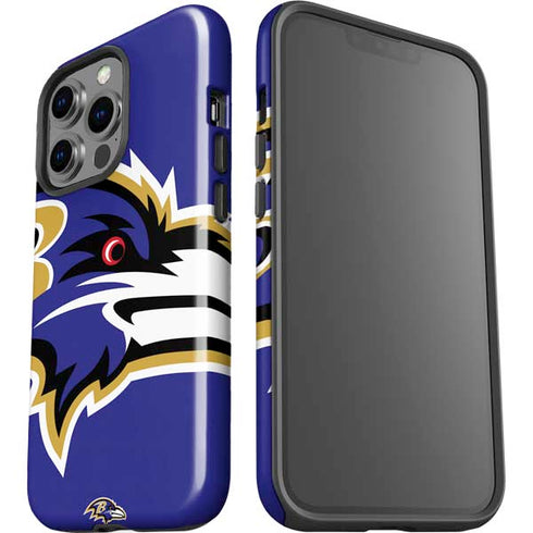 NFL Baltimore Ravens Large Logo iPhone 15 Pro Impact Case
