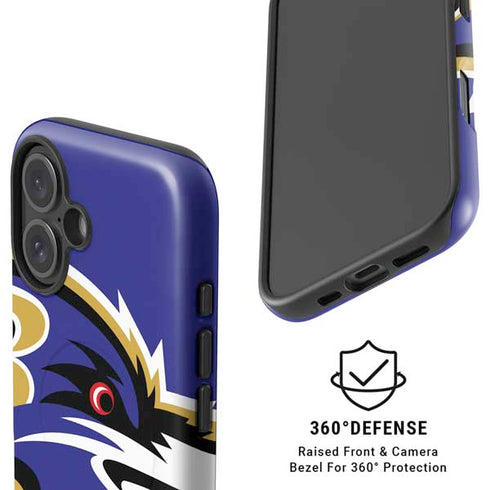 NFL Baltimore Ravens Large Logo iPhone 16 Magsafe Impact Case