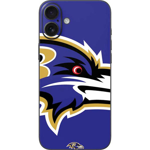 NFL Baltimore Ravens Large Logo iPhone 16 Plus Skin
