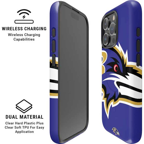 NFL Baltimore Ravens Large Logo iPhone 16 Pro Magsafe Impact Case
