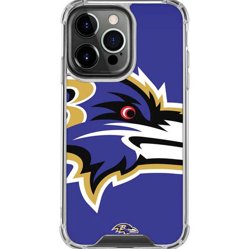NFL Baltimore Ravens Large Logo iPhone 16 Pro Max Clear Case