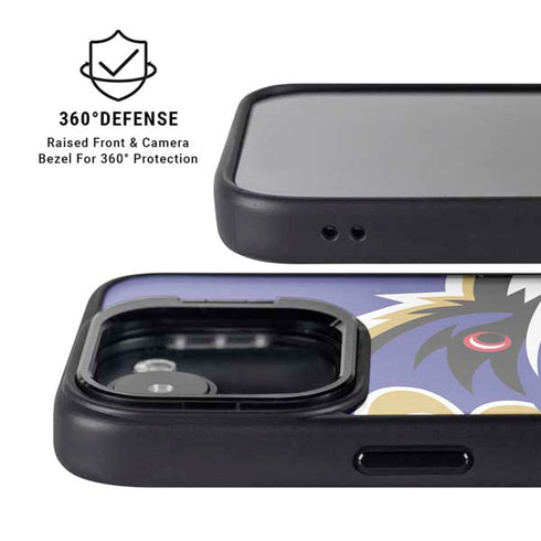 NFL Baltimore Ravens Large Logo iPhone 16e Kickstand Case
