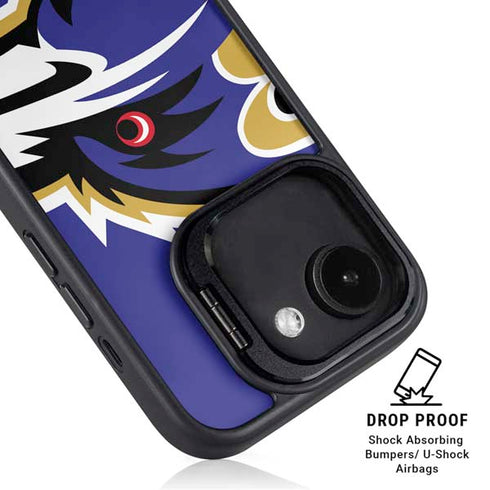 NFL Baltimore Ravens Large Logo iPhone 16e Kickstand Case