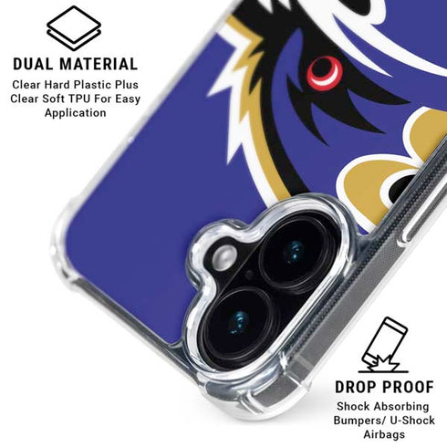 NFL Baltimore Ravens Large Logo iPhone 17 Clear Case